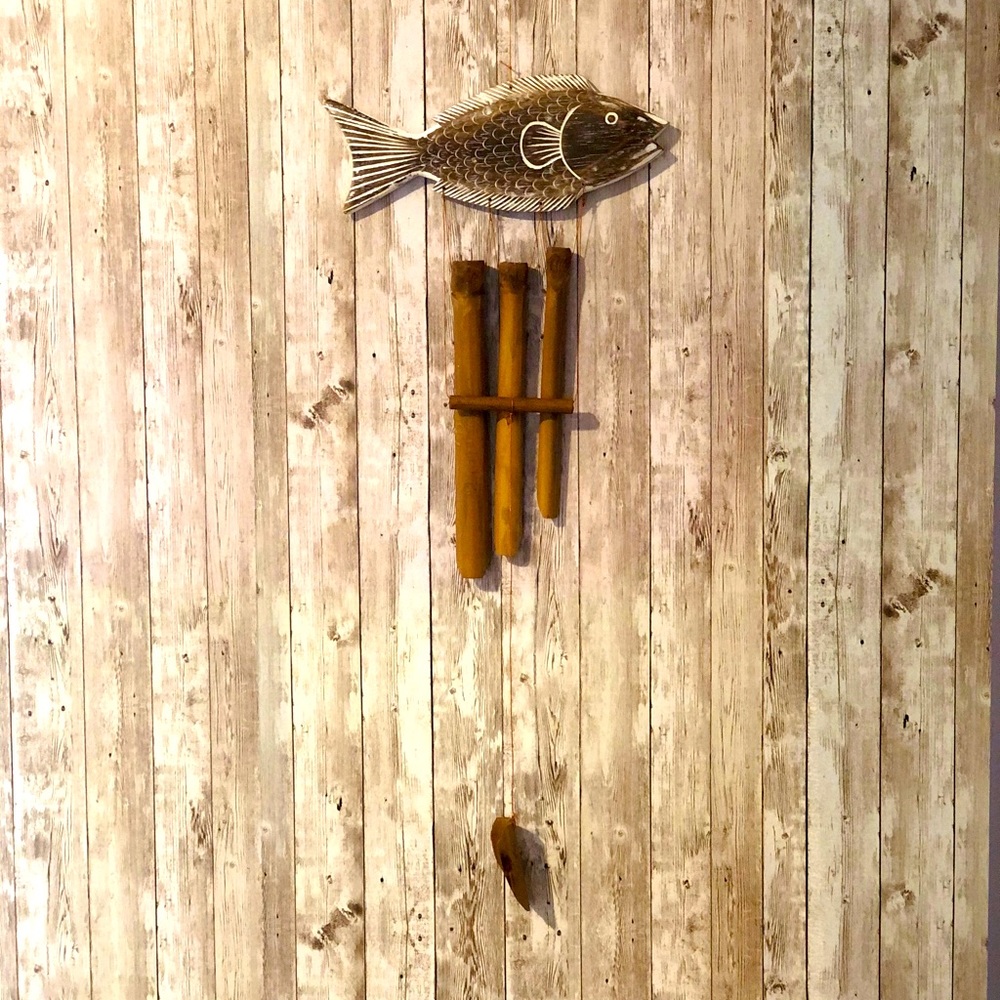 Woden wind chime